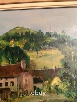 Old oil painting on canvas signed Antcher