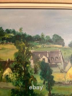 Old oil painting on canvas signed Antcher