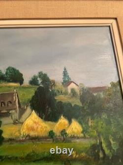 Old oil painting on canvas signed Antcher