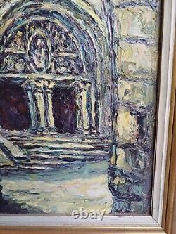 Old oil painting on canvas signed J. Cibot