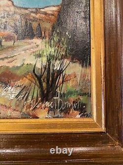 Old oil painting on canvas signed, framed, mid 20th century in perfect condition