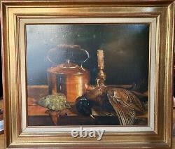 Old oil painting on canvas signed with certificate of authenticity D. DEVILLERS