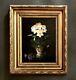 Old Oil Painting On Panel French School 19th Century Flower Bouquet