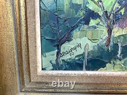 Old oil painting on panel signed by Jean-Pierre GARAPIN dated 1970