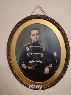 Old oil painting on paper or panel, late 19th century to early 20th century