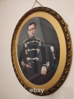 Old oil painting on paper or panel, late 19th century to early 20th century