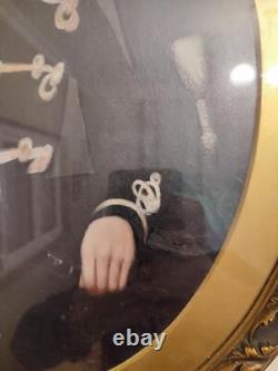 Old oil painting on paper or panel, late 19th century to early 20th century