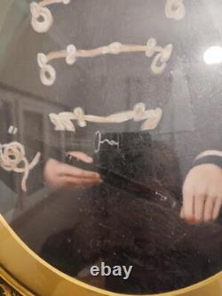 Old oil painting on paper or panel, late 19th century to early 20th century