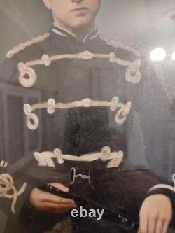 Old oil painting on paper or panel, late 19th century to early 20th century