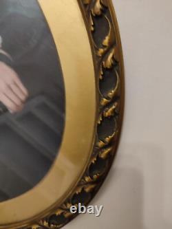 Old oil painting on paper or panel, late 19th century to early 20th century