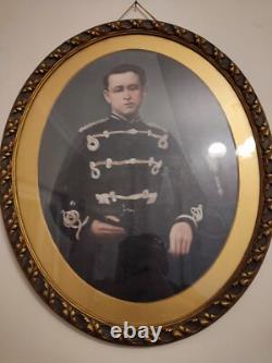 Old oil painting on paper or panel, late 19th century to early 20th century