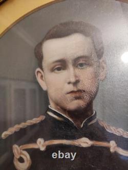 Old oil painting on paper or panel, late 19th century to early 20th century