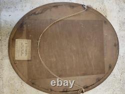 Old oil painting on paper or panel, late 19th century to early 20th century