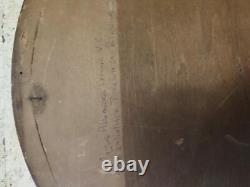 Old oil painting on paper or panel, late 19th century to early 20th century