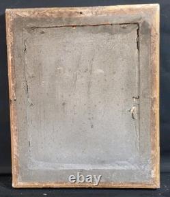 Old oil portrait painting of a lady of quality, signed, 19th century