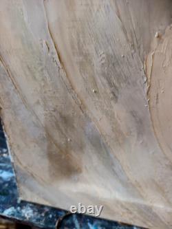 Old oil still life with chrysanthemums, H. Bodin Avon, circa 1920