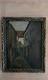 Old Painting Dark Alley Oil On Panel French School Late 19th Century