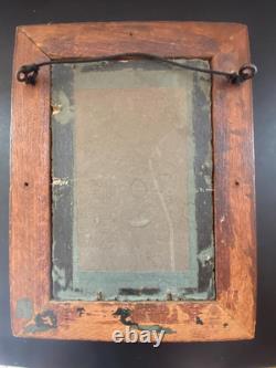 Old painting FLOWER BOUQUET Oil on cardboard Signed and dated Ch. Vincardes 1886