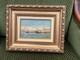 Old Painting View Of Venice Oil On Framed Panel Signed Leroux