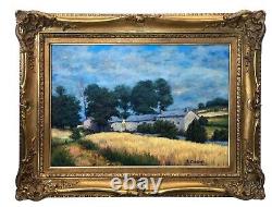 Old painting by François CRUCIANI (19th-20th century) Landscape oil on canvas signed