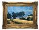 Old Painting By François Cruciani (19th-20th Century) Landscape Oil On Canvas Signed