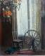 Old Painting Interior Scene Clotilde Martin Pregniard Impressionist Frame