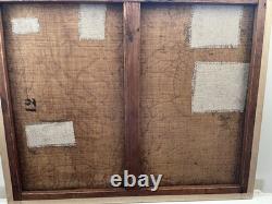 Old painting of a sailing ship at sea, formed in Impressionism, signed 1905