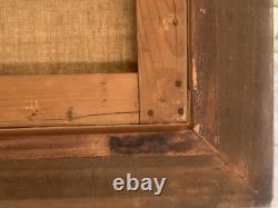 Old painting oil landscape path seaside pine forest signed V. Manago