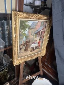 Old painting, oil on canvas