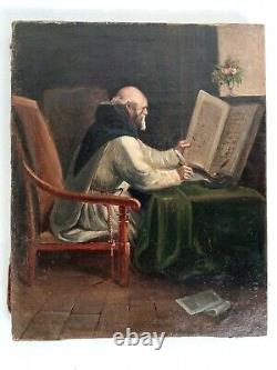 Old painting oil on canvas after François Marius Granet