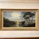 Old Painting Oil On Canvas Marine Le Tallec Normandy Coast