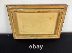 Old painting oil on canvas marine sea shore signature to identify