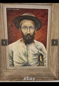 Old painting oil on canvas signed