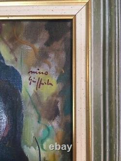 Old painting oil on canvas signed NINO GUIFFRIDA