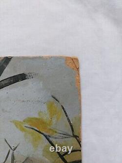 Old painting oil on cardboard early 20th century fauvist landscape artist to be identified