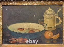 Old painting signed ALICE THEVIN. Still life. Oil painting on canvas.
