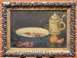 Old painting signed ALICE THEVIN. Still life. Oil painting on canvas.