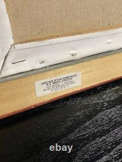 Old painting signed Hardy Oil on canvas Salt worker in the salt marshes