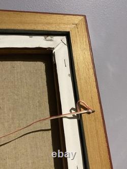 Old painting signed Hardy Oil on canvas Salt worker in the salt marshes