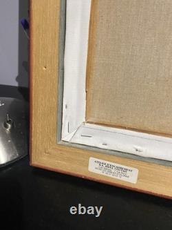 Old painting signed Hardy Oil on canvas Salt worker in the salt marshes