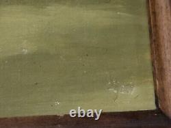Old painting signed. Still life with fruits. Oil painting on canvas.