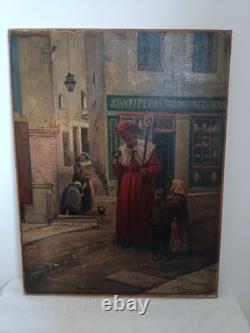 Old painting signed Vayreda 1843-1894 Spanish school