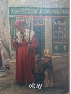 Old painting signed Vayreda 1843-1894 Spanish school
