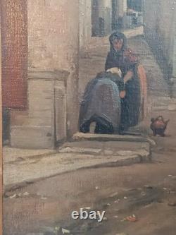 Old painting signed Vayreda 1843-1894 Spanish school