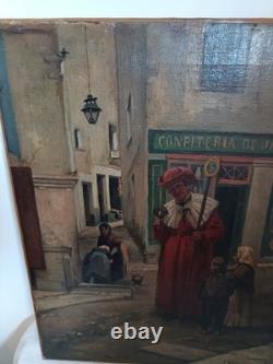 Old painting signed Vayreda 1843-1894 Spanish school