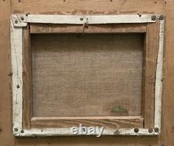 Old painting tableau Genre scene, 20th-century Naïve painting, Art Brut