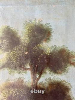Old religious painting 18th–19th century, Jesus Christ, saint, angel, Virgin, painting