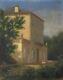 Original Oil Painting On Canvas Old House Was With A Woman