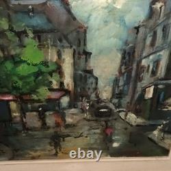 Original oil on isorel framed, signed Acker