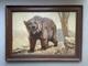 Ours, Oil On Panel Signed Gaudillere, Antique Painting, Painting, Early 20th Century